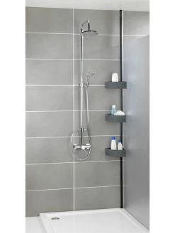 Wenko Teleskop-Eckregal Villata In Grau -Heimdekoration Verkäufe wenko teleskop eckregal villata in grau 17