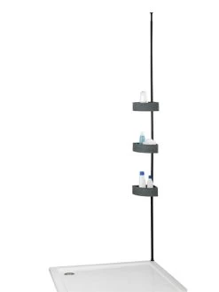 Wenko Teleskop-Eckregal Villata In Grau -Heimdekoration Verkäufe wenko teleskop eckregal villata in grau 9